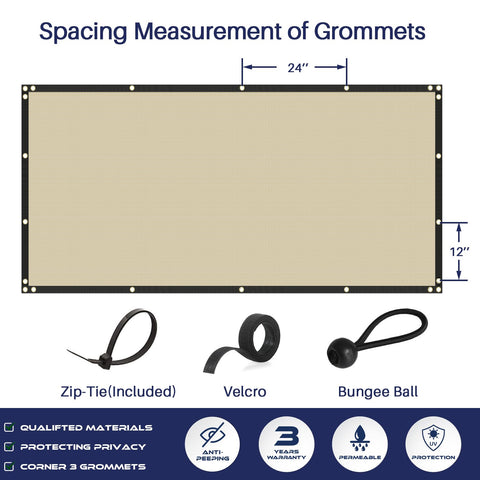 Windscreen4less mesh reduces wind and street view exposure.