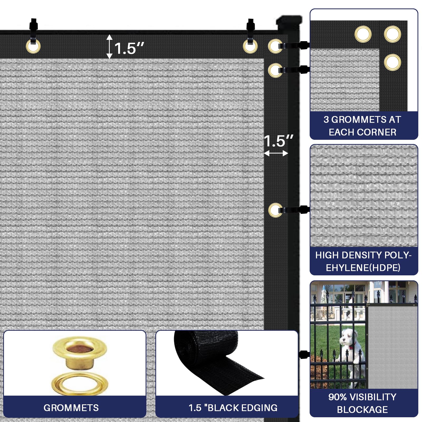 Windscreen4less easy installation with zip ties included for quick setup