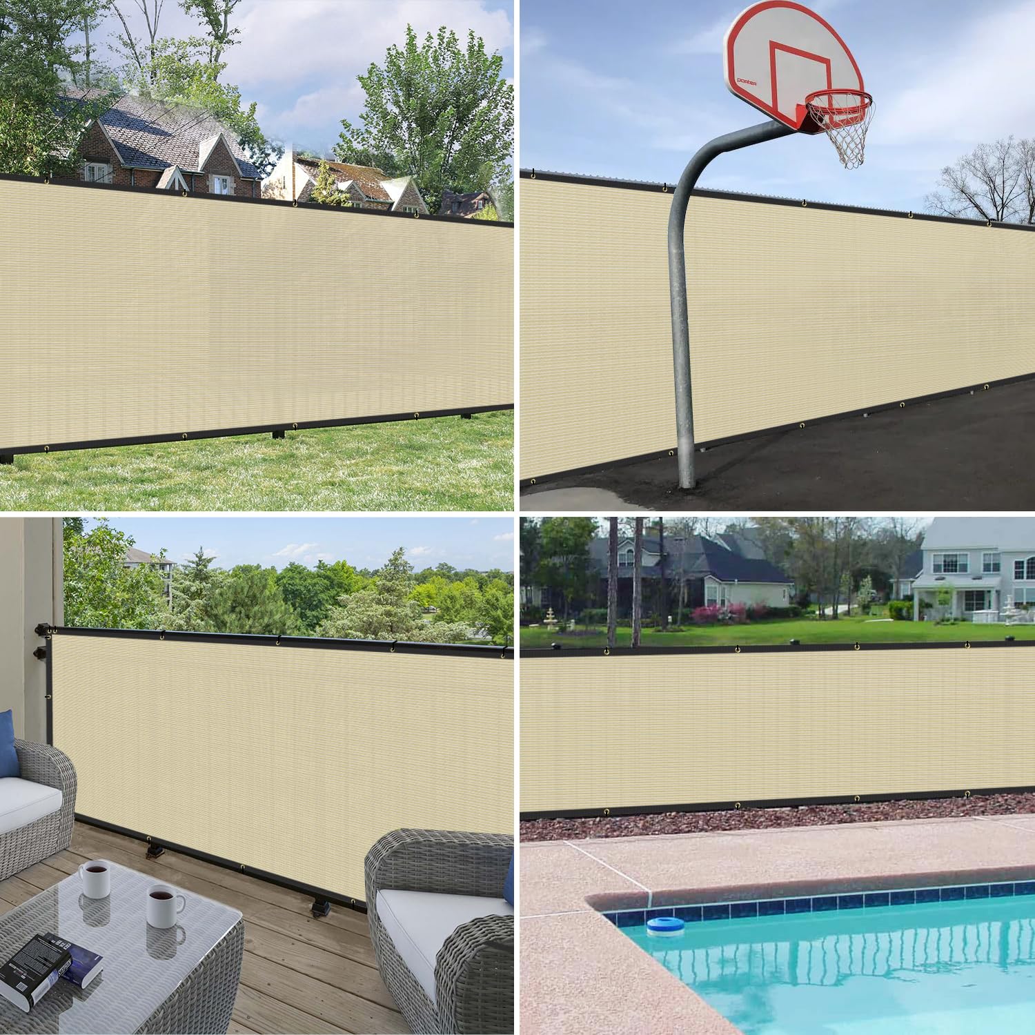 Windscreen4less privacy screen helps keep pets inside.