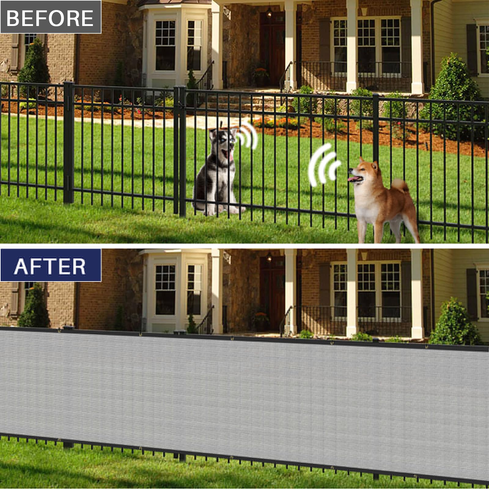 Windscreen4less brass grommets provide durable attachment on chain link fences