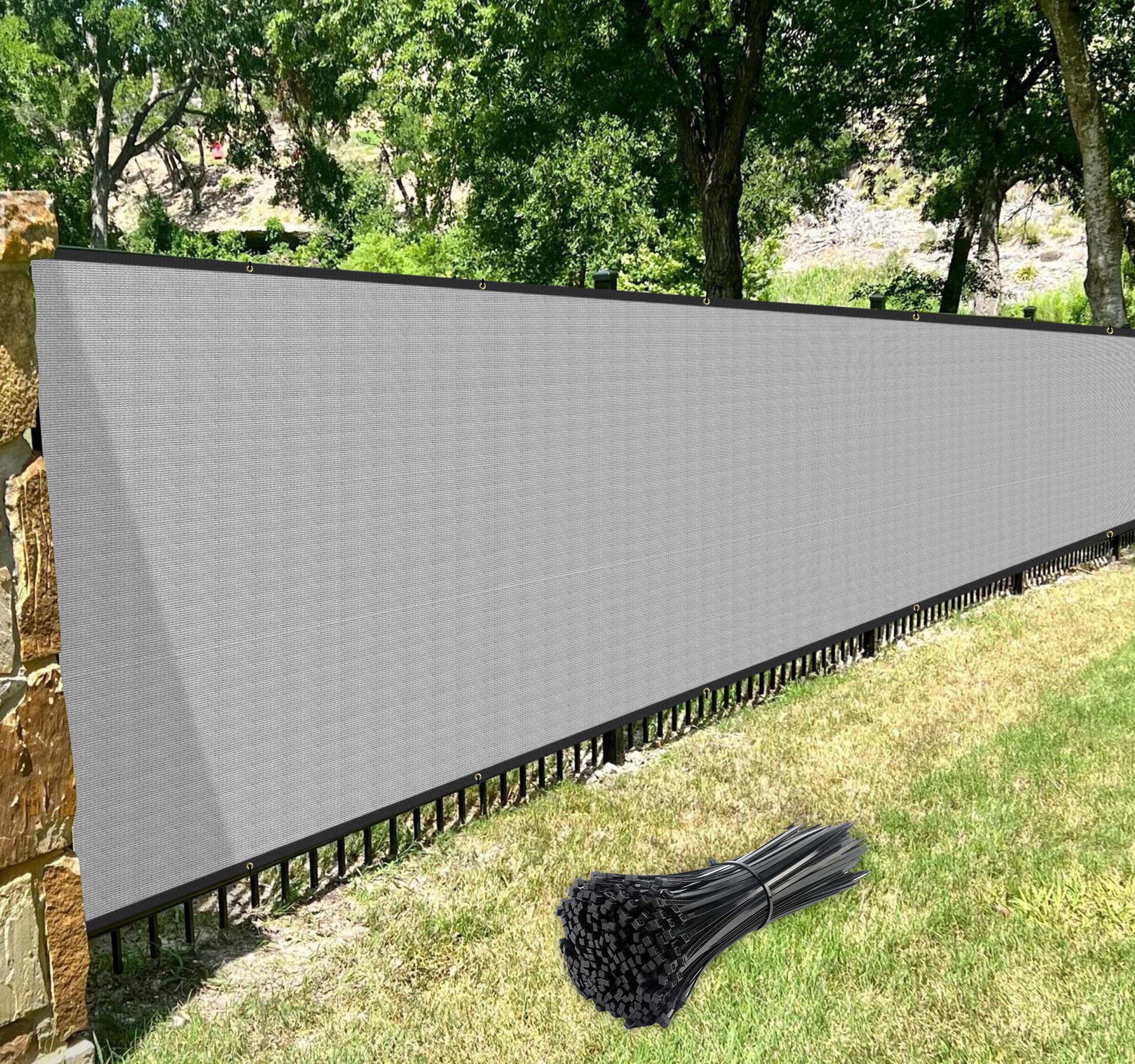 Windscreen4less custom sizing adapts to various fence lengths