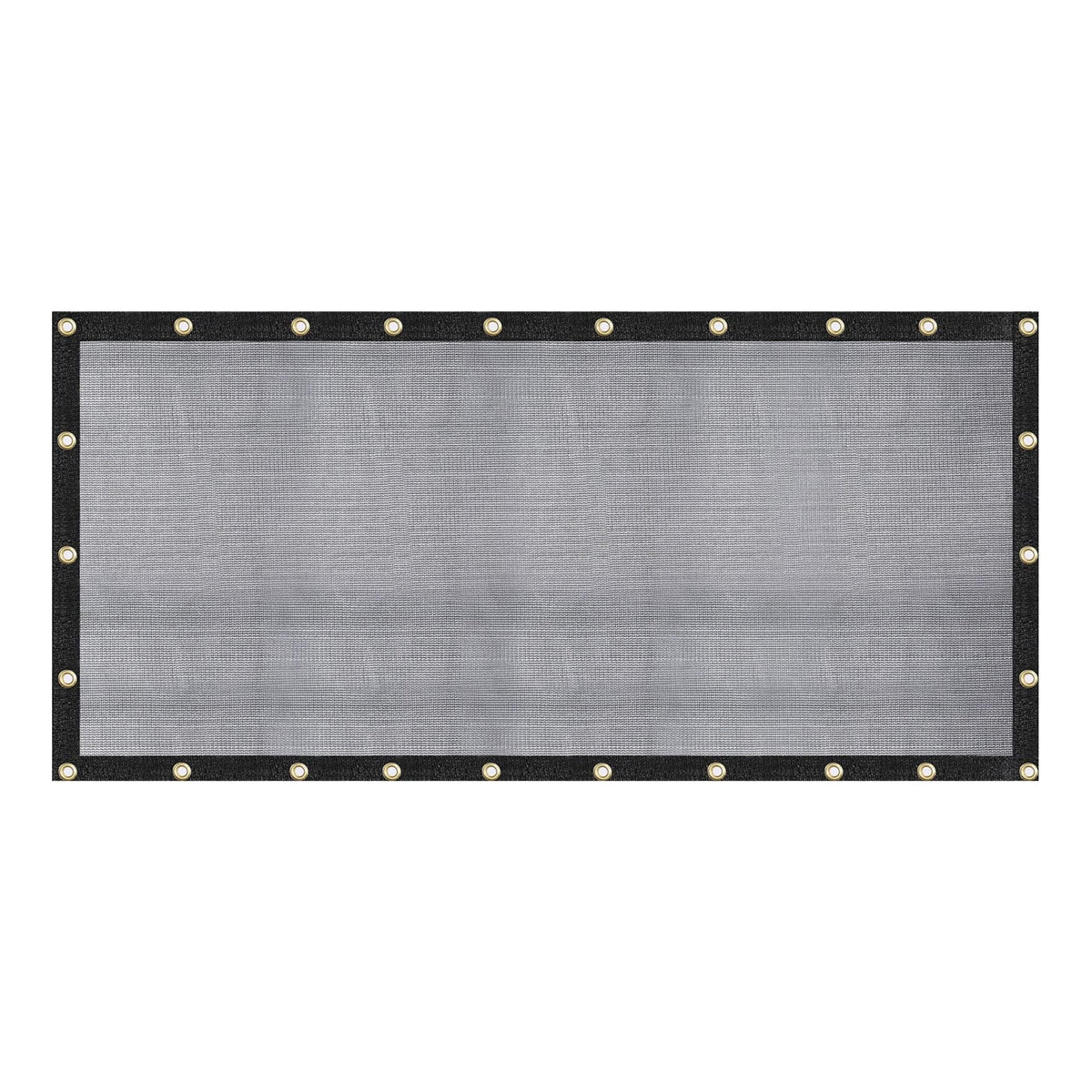 WindscreenSupplyCo 8ft x 16ft mesh tarp shading garden and yard spaces.