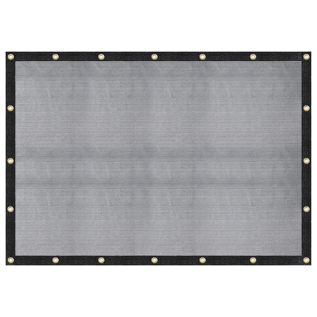 WindscreenSupplyCo 8x10 mesh tarp with grommets for durable outdoor shade.