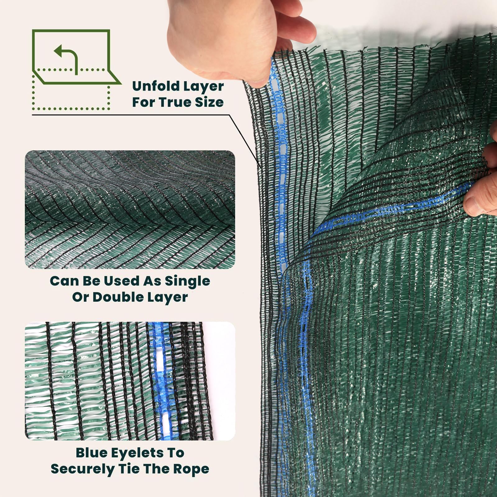 WindscreenSupplyCo DIY-cuttable shade cloth allows custom sizing without fraying.