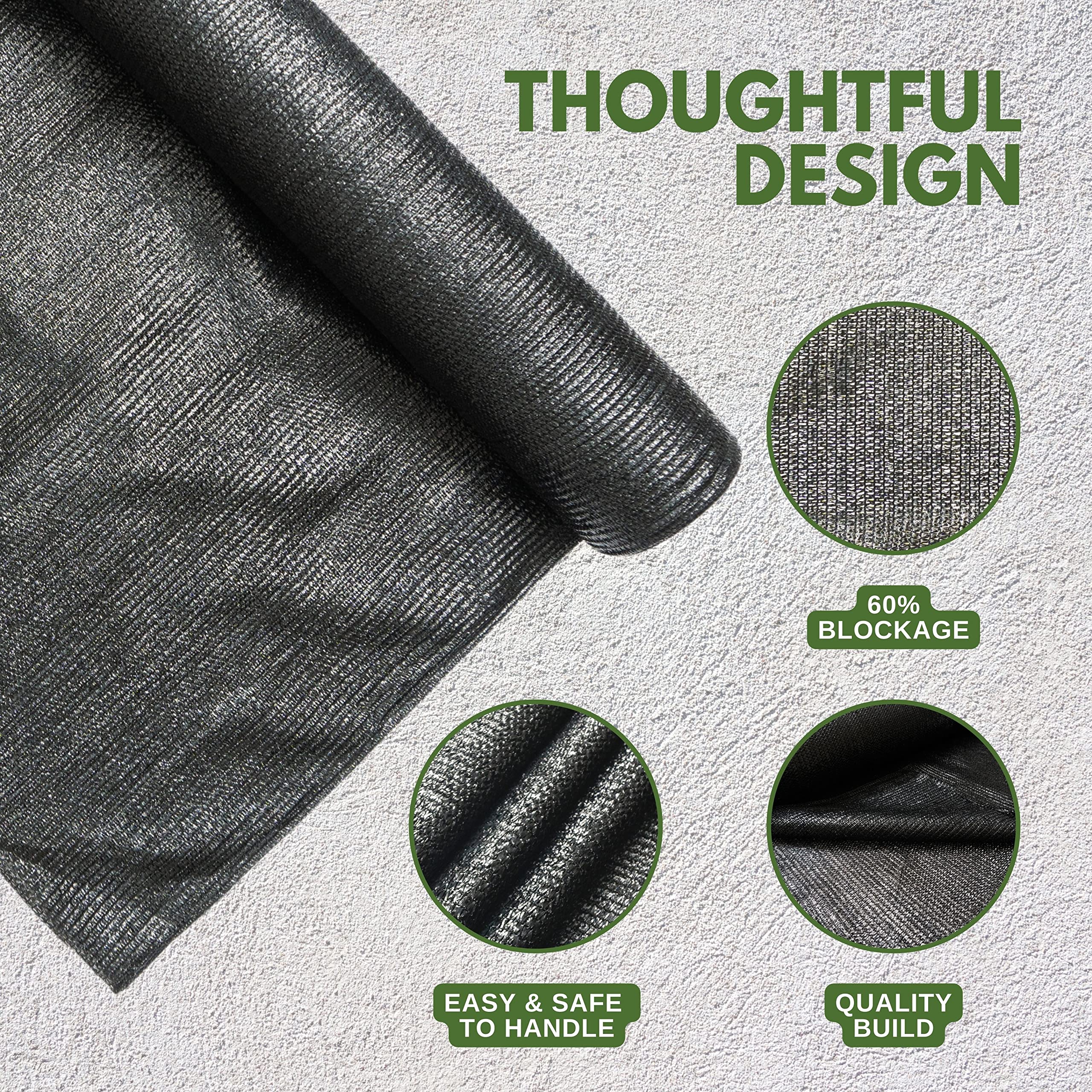 WindscreenSupplyCo DIY-friendly shade cloth can be cut to fit custom outdoor projects