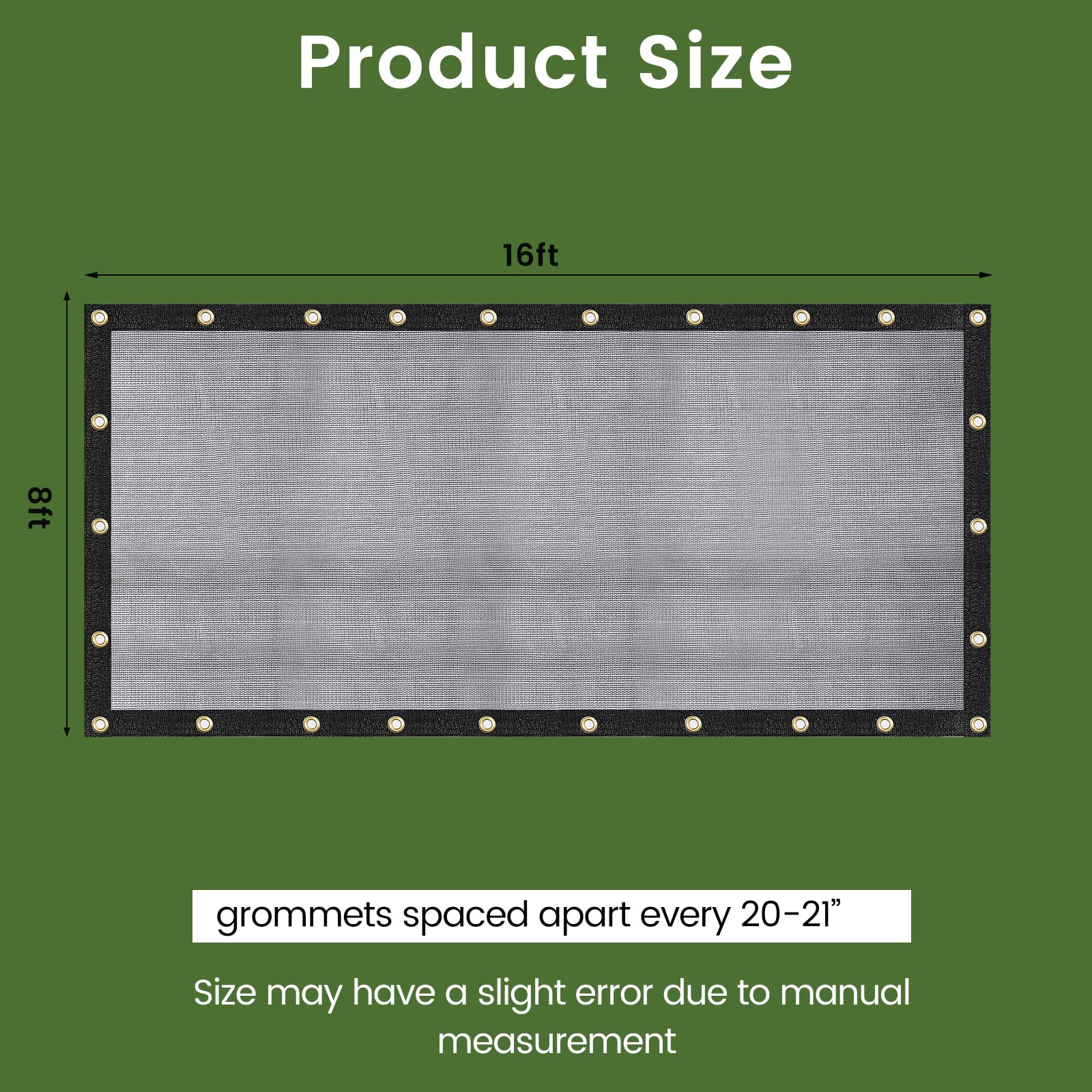 WindscreenSupplyCo durable hems and reinforced edges prevent fraying.