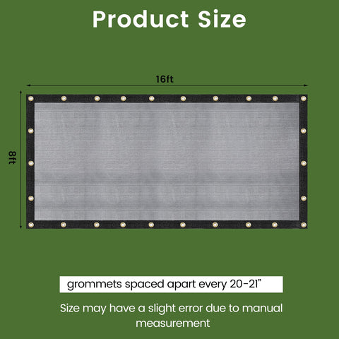 WindscreenSupplyCo durable hems and reinforced edges prevent fraying.