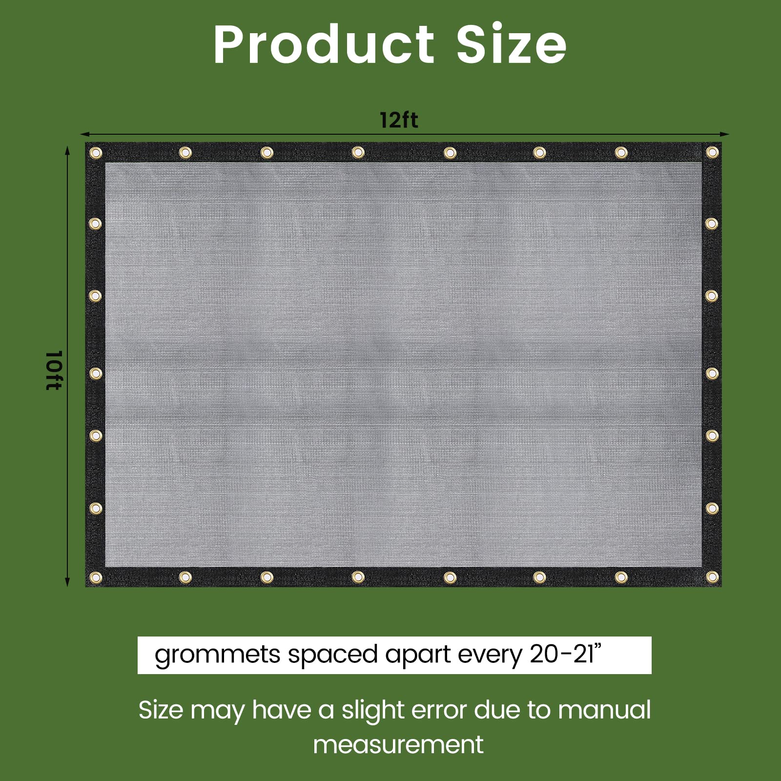 WindscreenSupplyCo easy-install tarp with brass grommets for quick setup.