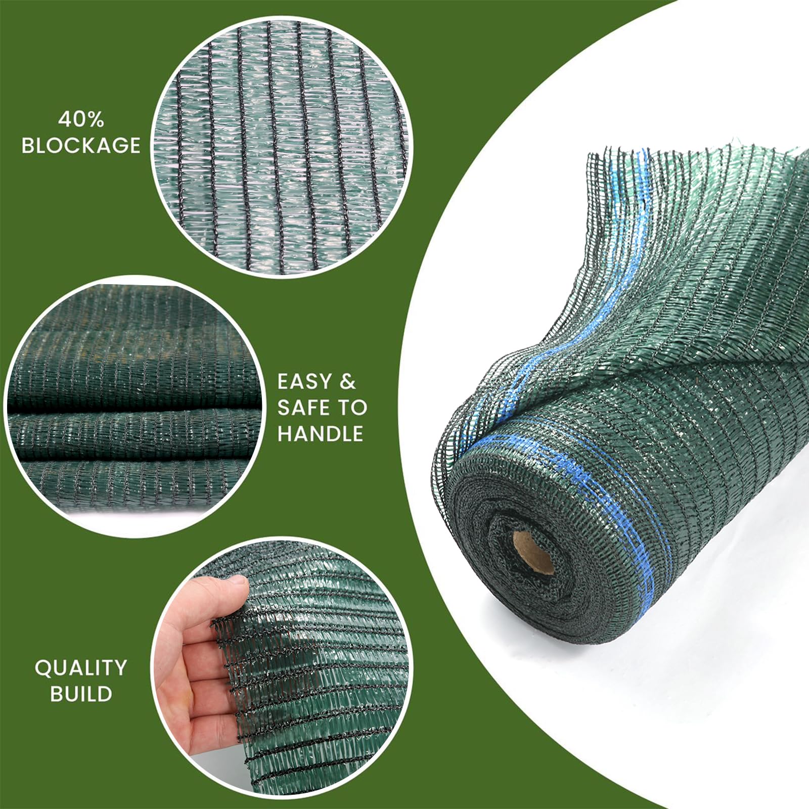 WindscreenSupplyCo garden shade for greenhouse, patio, or kennel spaces.