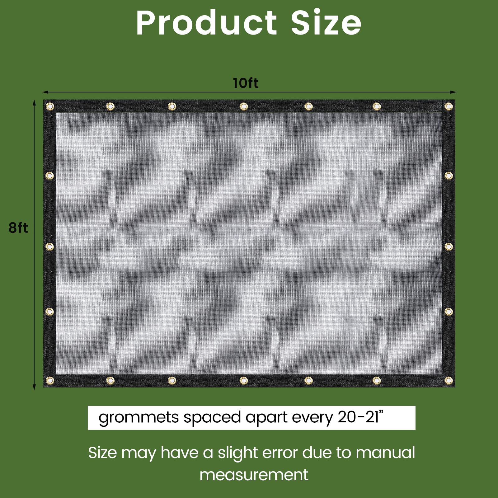 WindscreenSupplyCo multiple sizes option for greenhouses, pergolas, and more.