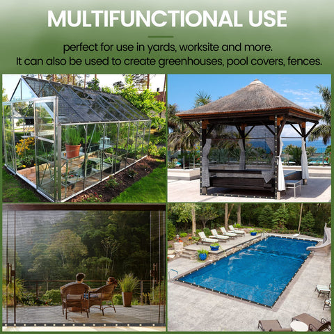 WindscreenSupplyCo pool-deck shade tarp provides comfortable outdoor spaces.