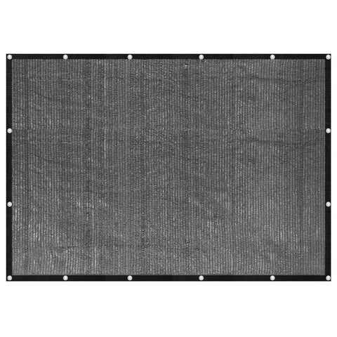 WindscreenSupplyCo shade cloth garden setup blocks 60-70% light for cooler outdoor spaces