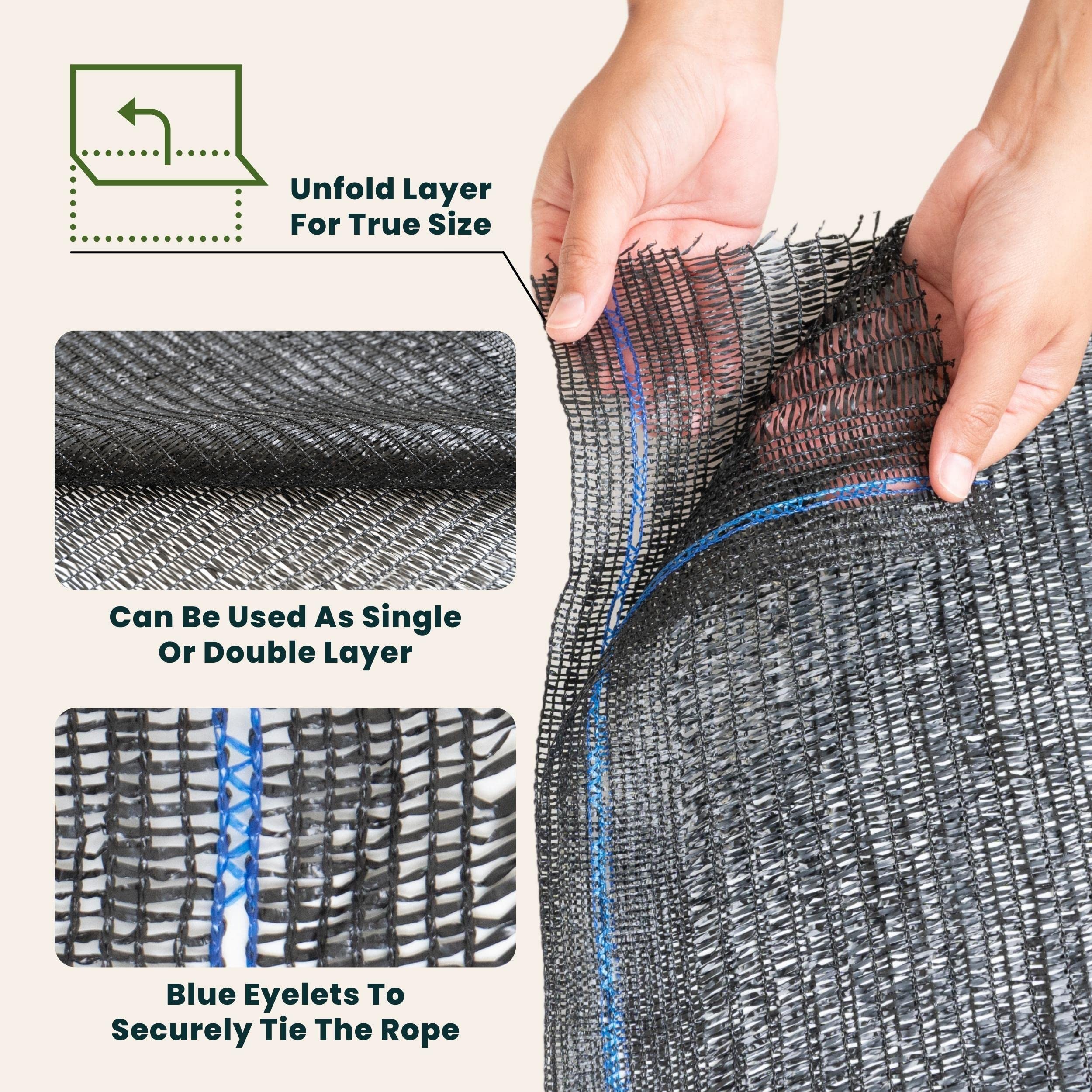 WindscreenSupplyCo shade cloth packaging ships folded neatly for easy handling.