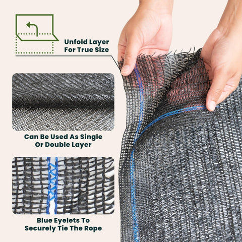 WindscreenSupplyCo shade cloth packaging ships folded neatly for easy handling.