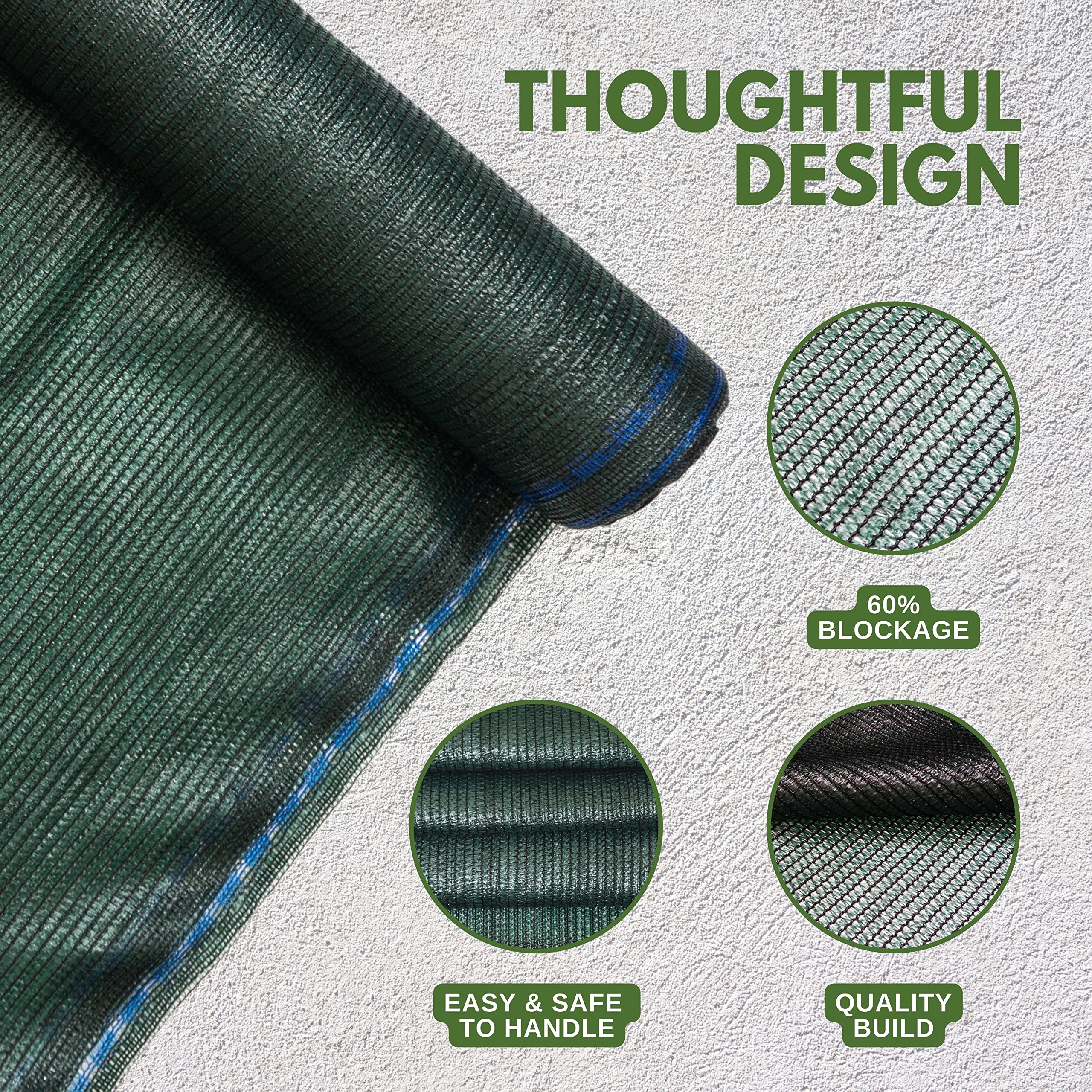 WindscreenSupplyCo shade cloth roll easily cut to size for DIY shading projects.