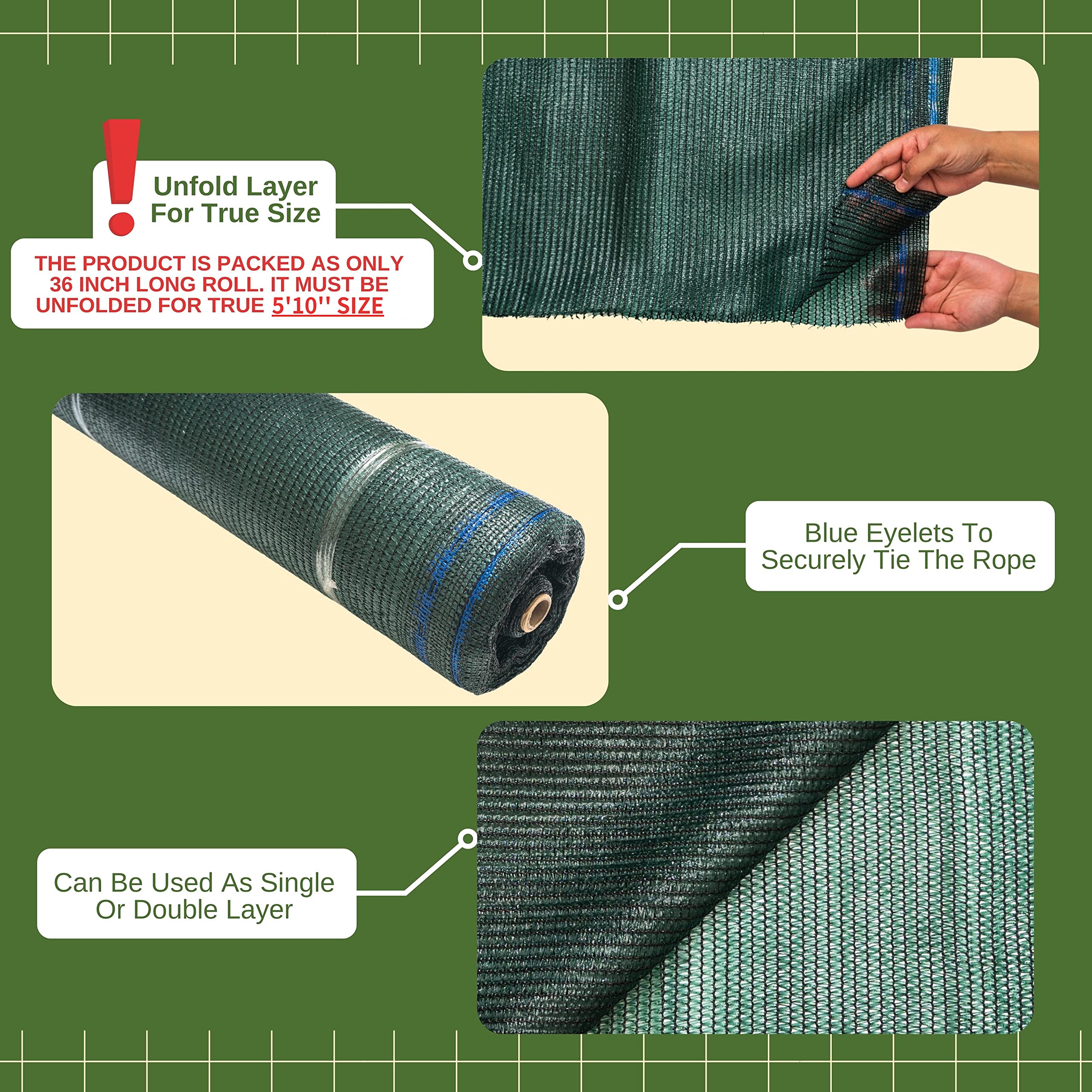 WindscreenSupplyCo UV-resistant shade cloth protects plants and spaces from sun.