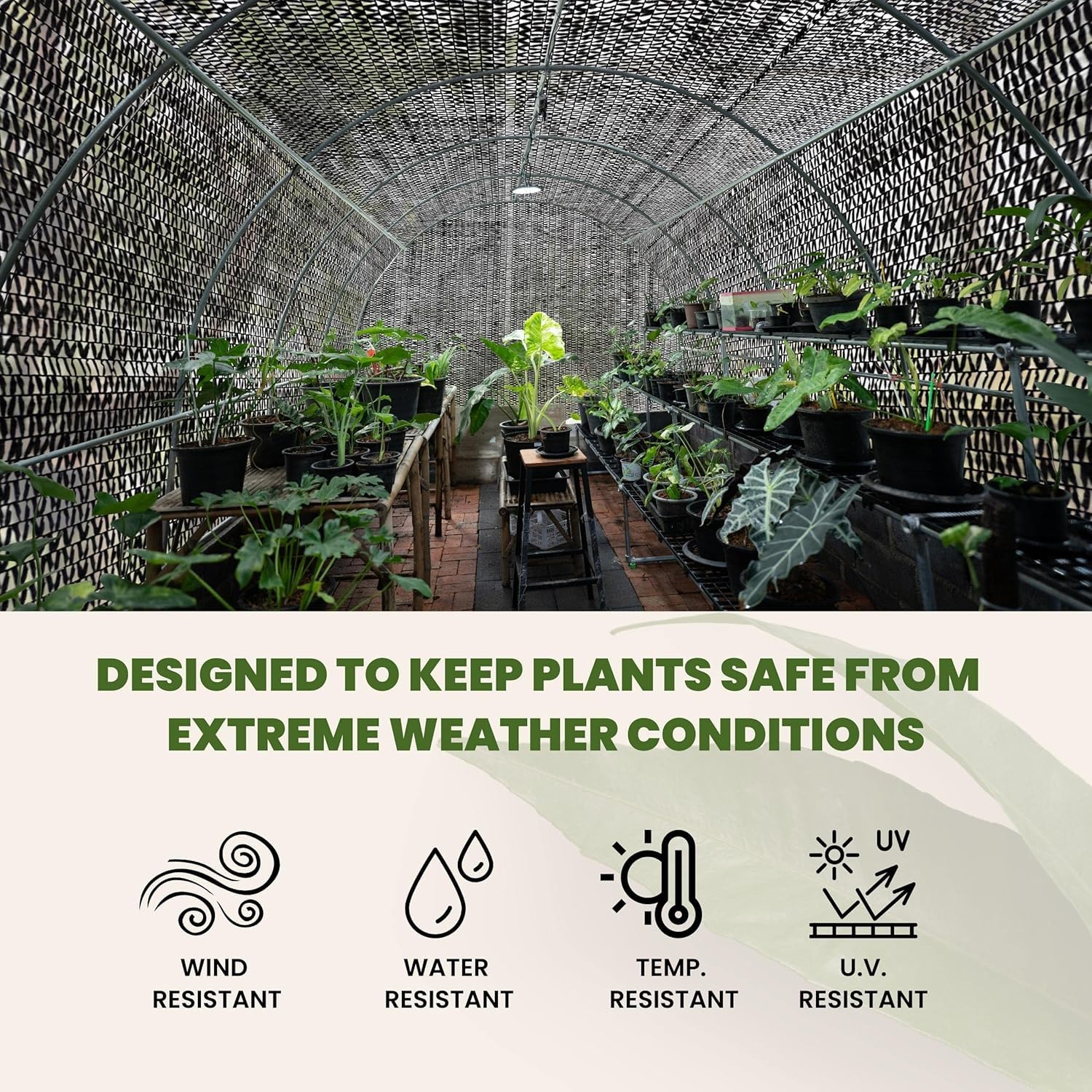 WindscreenSupplyCo sunblock shade cloth offers UV resistance for garden and greenhouse