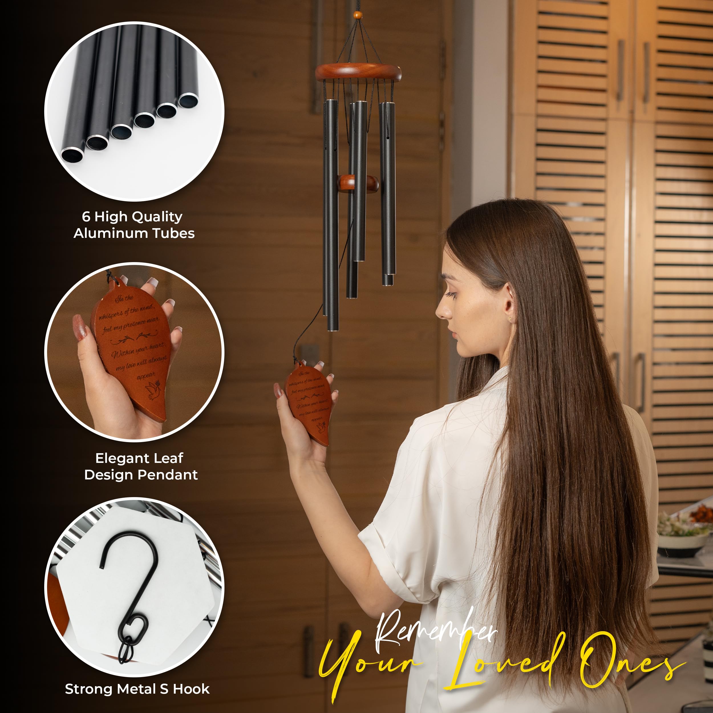 Windsplay 32-5-inch wind chime delivers deep, resonant tones with long tubes