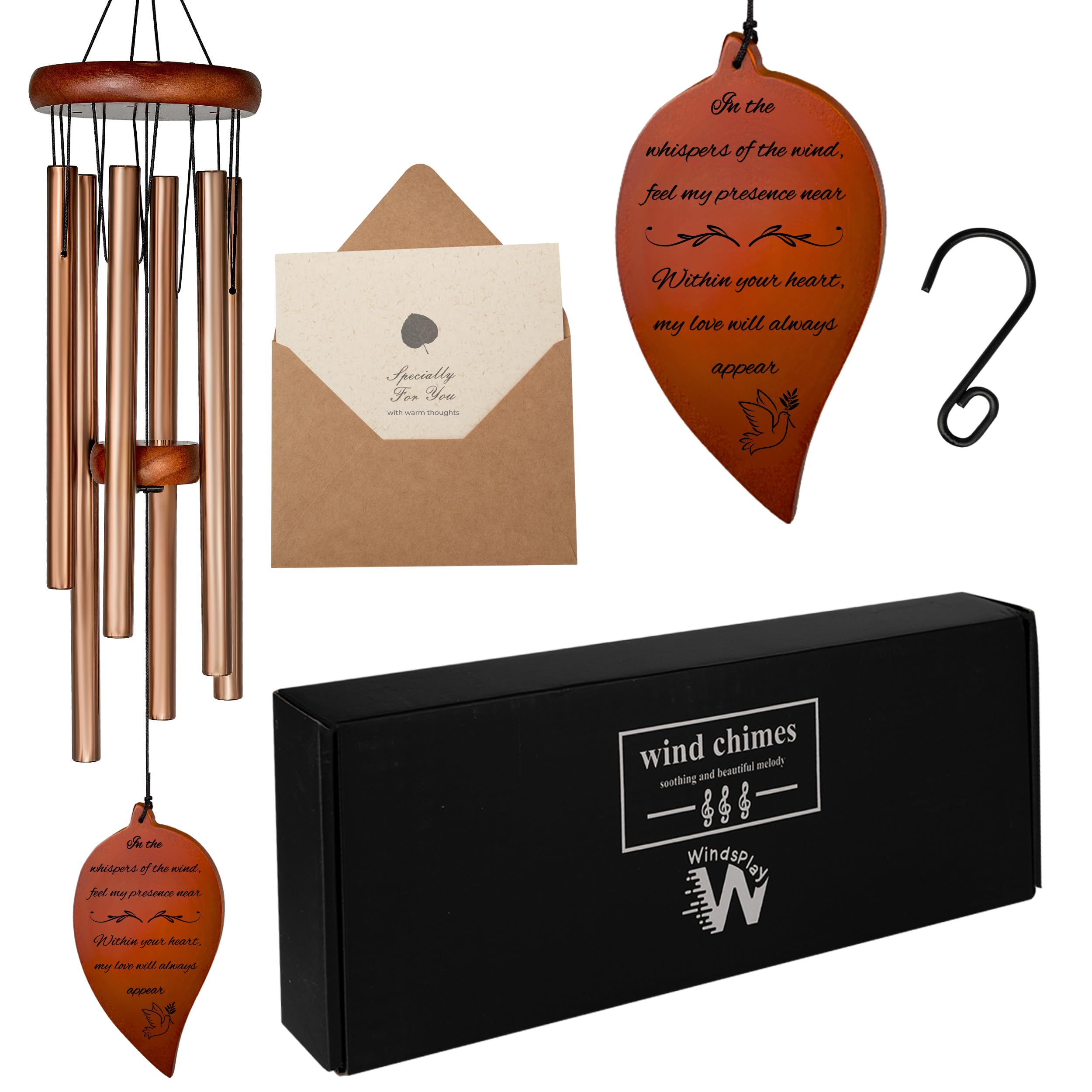 Windsplay memorial wind chimes outside offer gentle remembrance in breeze.