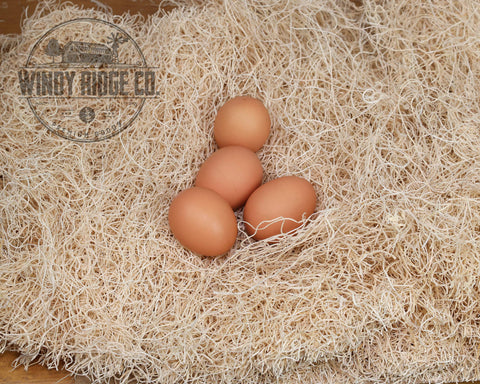 Windy Ridge Co. Aspen Excelsior nest pad arrives in a convenient 10-pack.