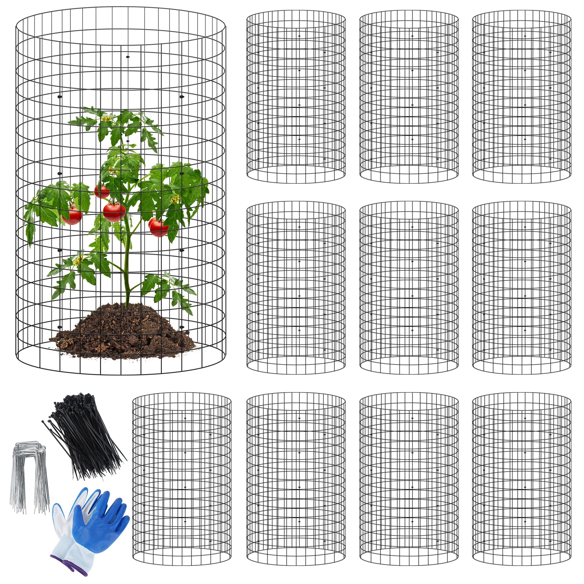 Winemana 12-set garden protector cage 16x12 protects plants from pests