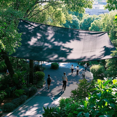 Winemana 70% shade cloth protects dog coops with durable shading