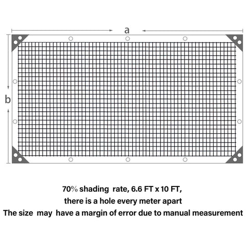 Winemana 70% shade cloth shields garden beds for cooler growth