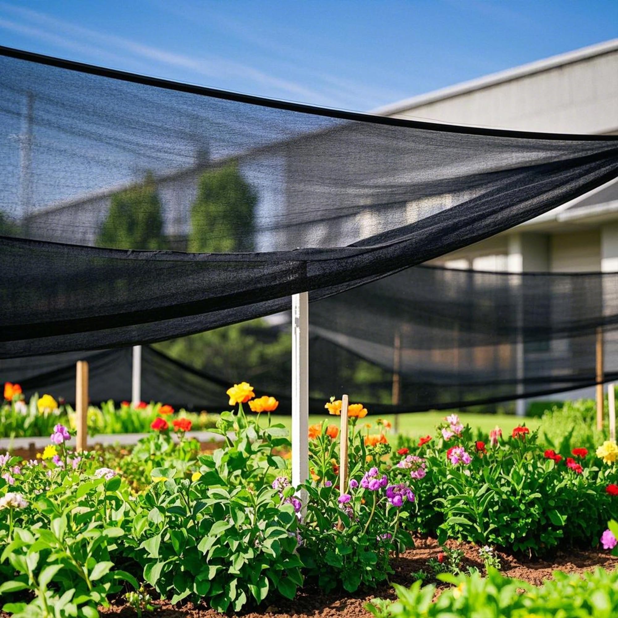 Winemana 70% shade cloth taped edges resist unraveling for durability