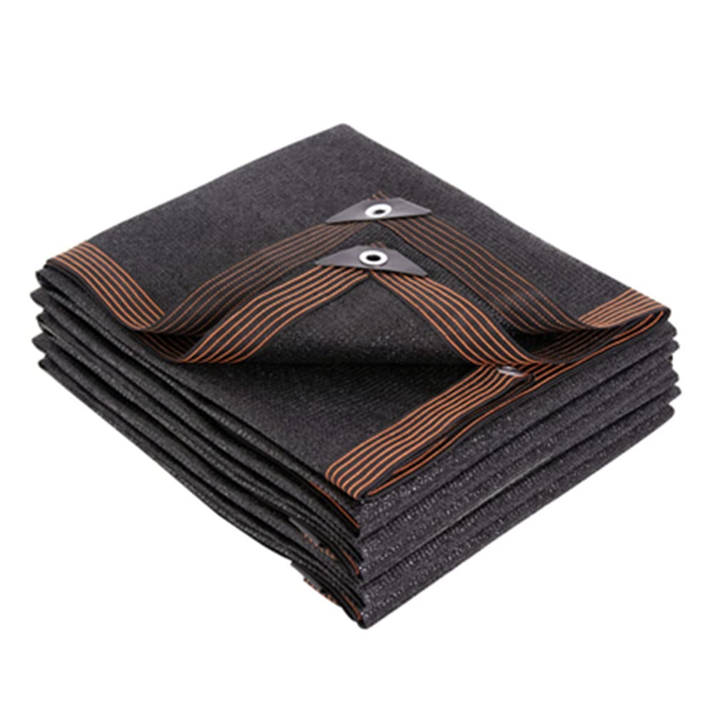 Winemana 70% black shade cloth over garden beds provides shade with good airflow.