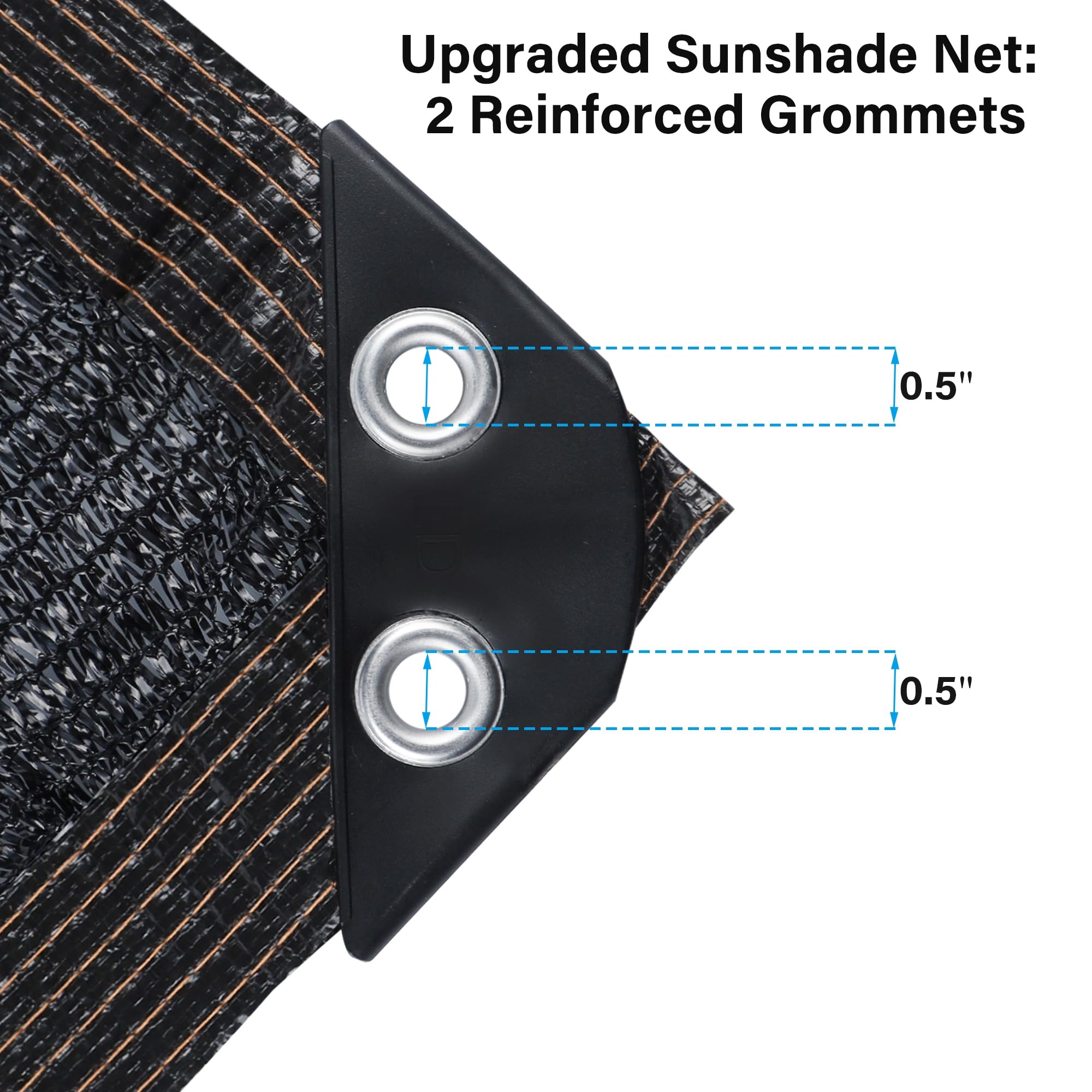 Winemana 8x20ft shade net with breathable mesh reduces heat while maintaining airflow.