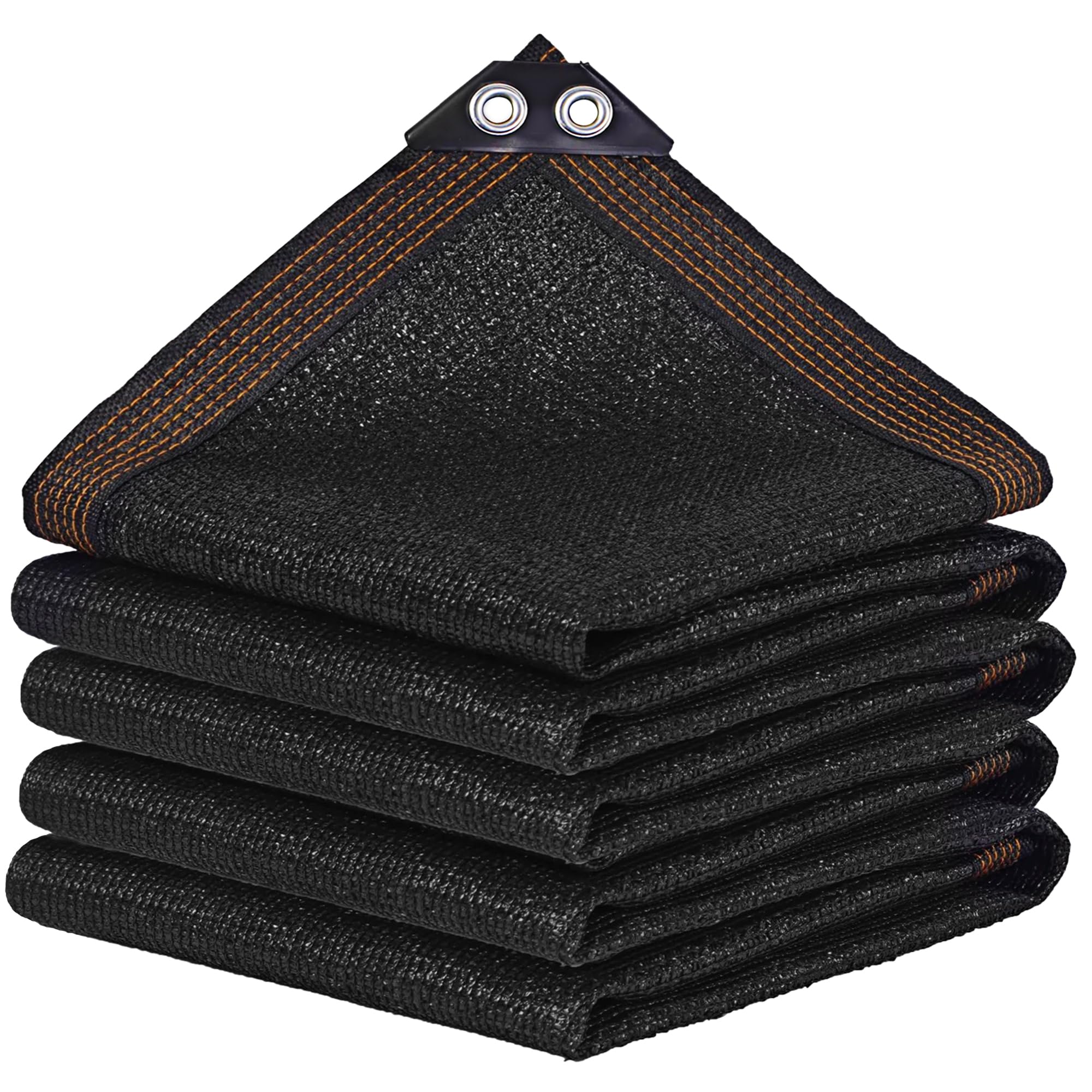 Winemana black shade cloth with reinforced grommets for easy installation.