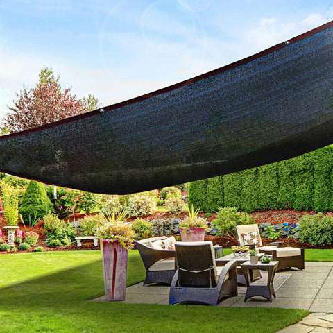 Winemana shade cloth protecting a chicken coop from direct sun.