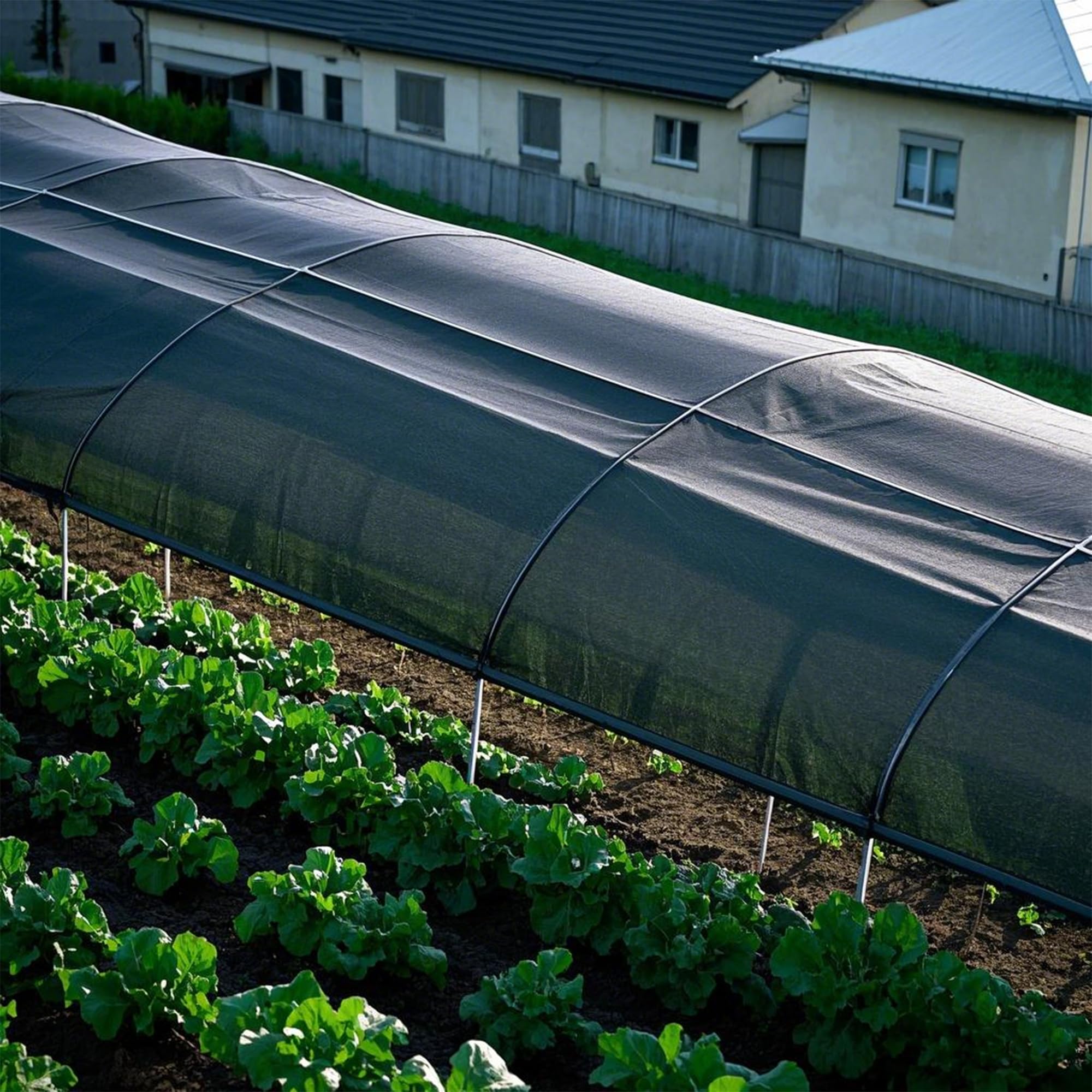 Winemana vegetable bed shade net to protect crops.