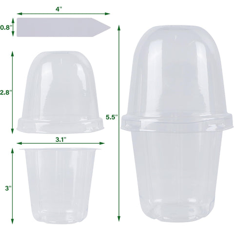Winemana clear nursery pots that support light penetration for healthier roots.