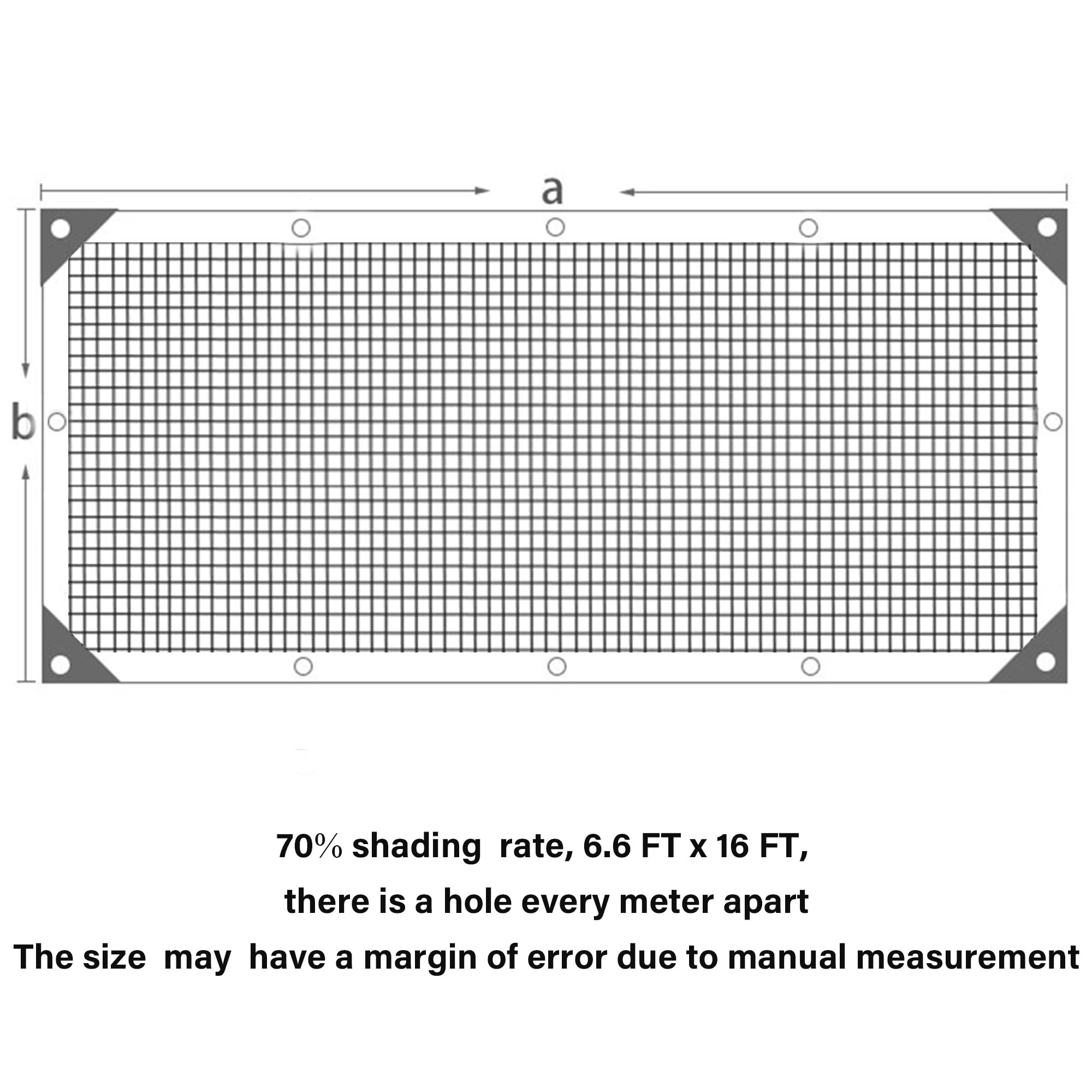Winemana mesh tarp with grommets enables quick outdoor installation