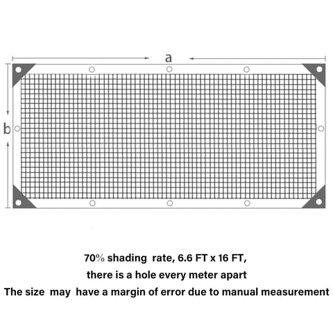 Winemana mesh tarp with grommets enables quick outdoor installation