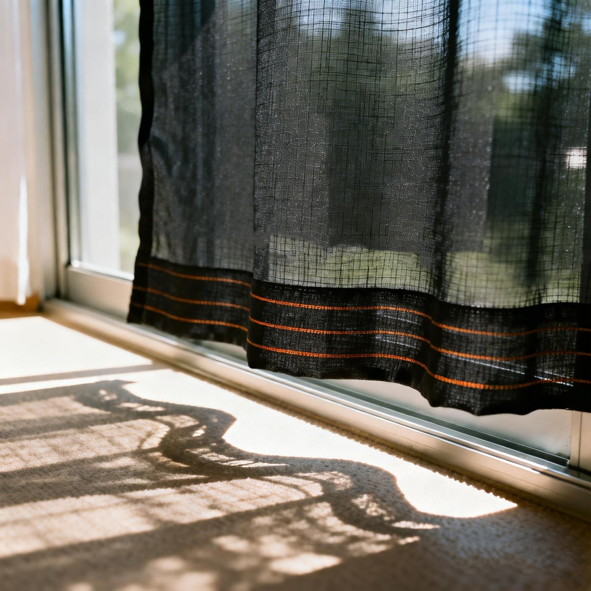 Winemana shade with reinforced edges and grommets for easy hanging.