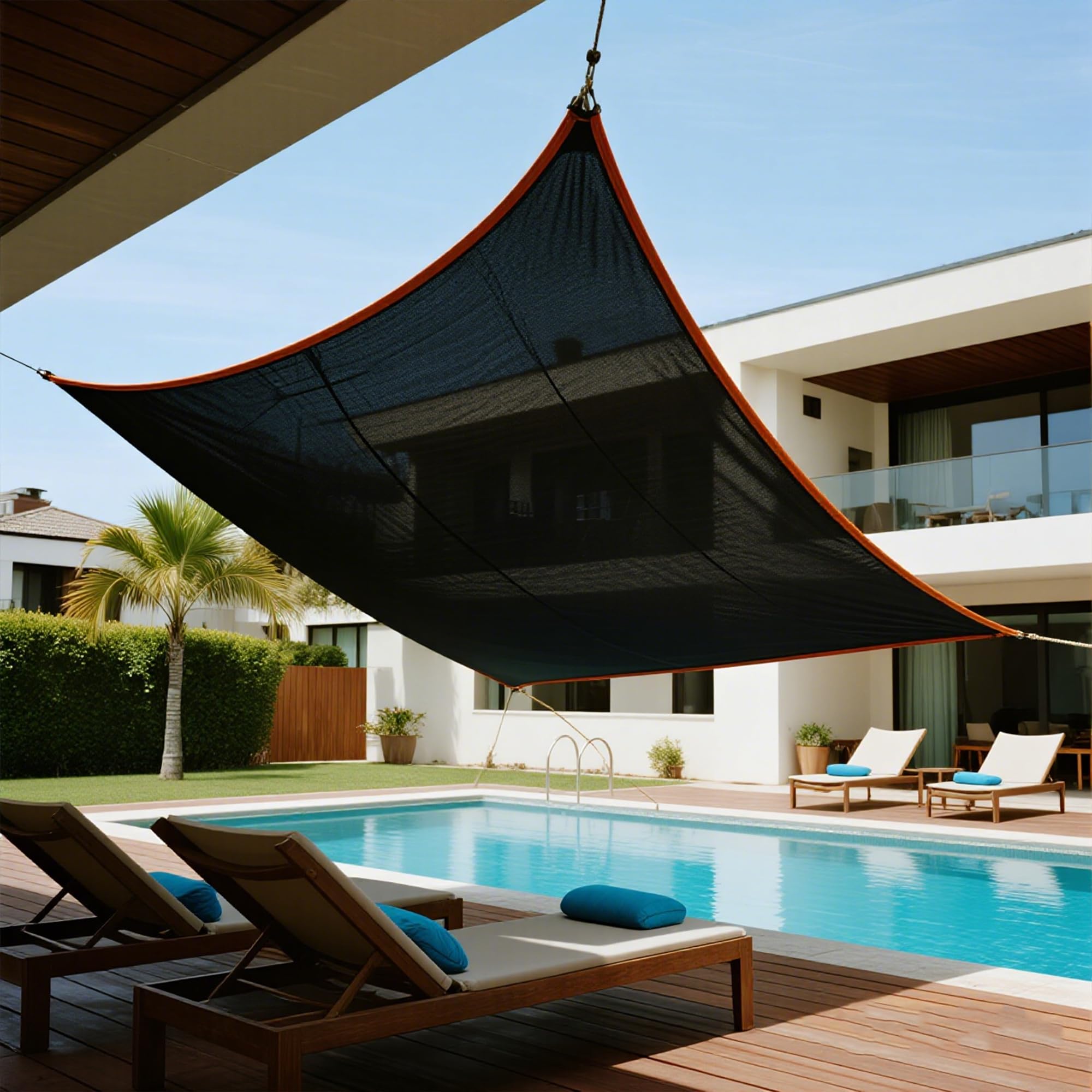 Easy installation shade cloth designed for quick setup.