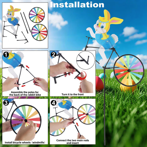 Winemana easy-install windmill stake for quick lawn setup.