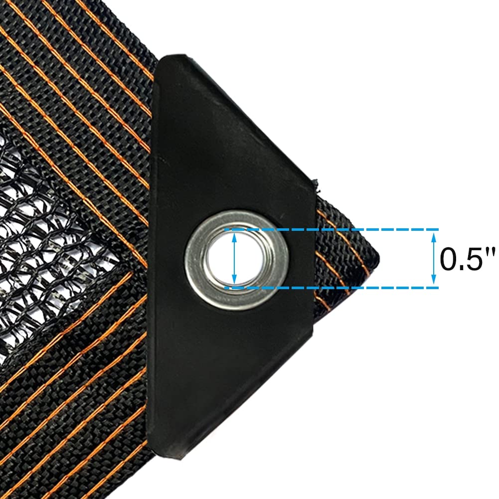 Winemana shade cloth with grommets every 40 inches for easy hanging