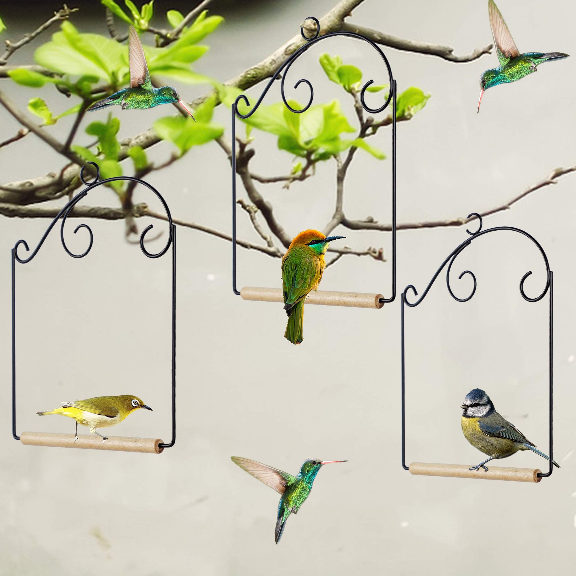 Winemana hanging hook shows versatile ceiling or branch mounting.