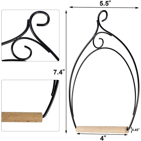 Winemana hummingbird swing with wooden dowel offers natural perch and sturdy support
