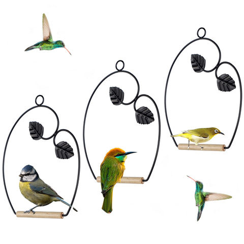 Winemana hummingbird swings with rust-resistant frame for durable outdoor use