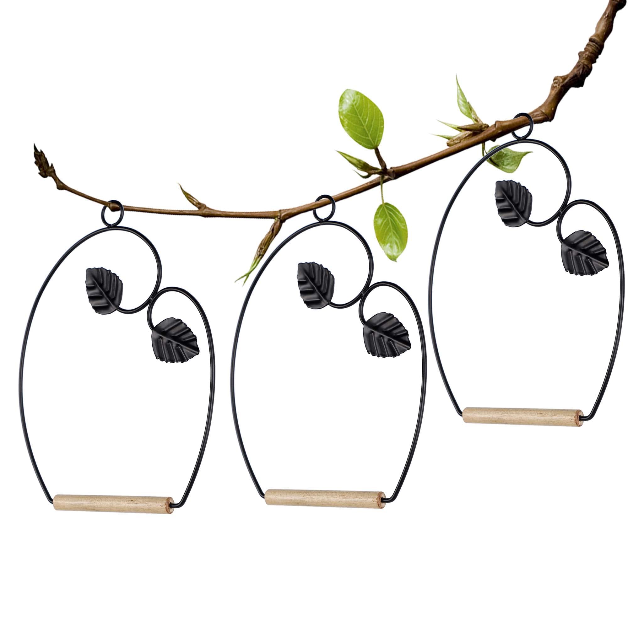 Leaf-design metal swing by Winemana for natural-looking perches