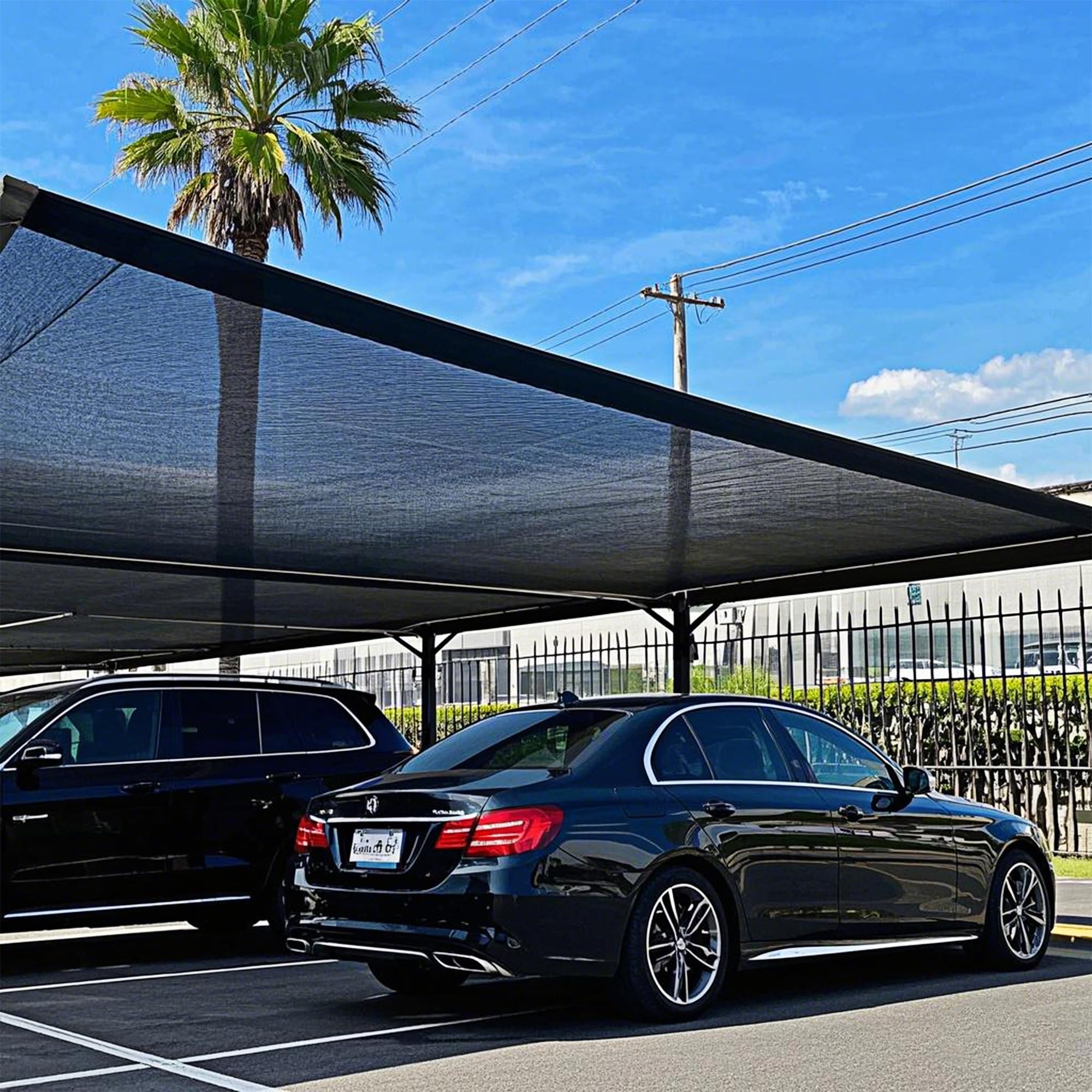Winemana patio shade keeps outdoor seating cooler and private.
