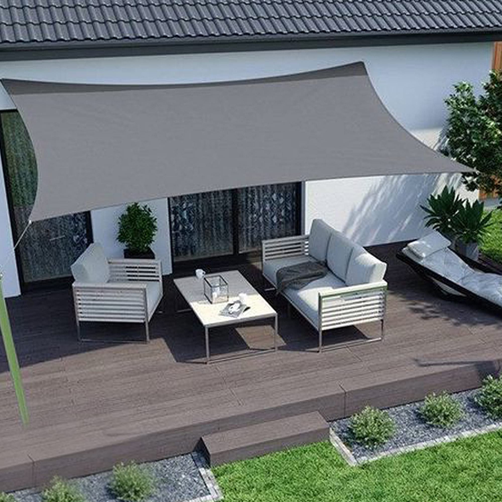 Winemana porch shade mesh protects furniture from harsh sun exposure.