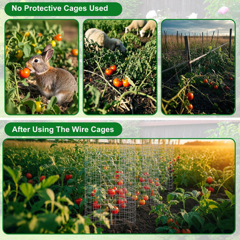 Winemana nylon ties ensure tight, adjustable cage fitting around plants.