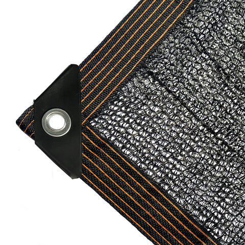 Reinforced corner shade cloth for outdoor durability.