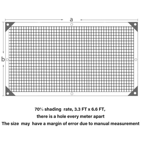 Winemana reinforced edge shade cloth ready for easy hanging and long-lasting use.