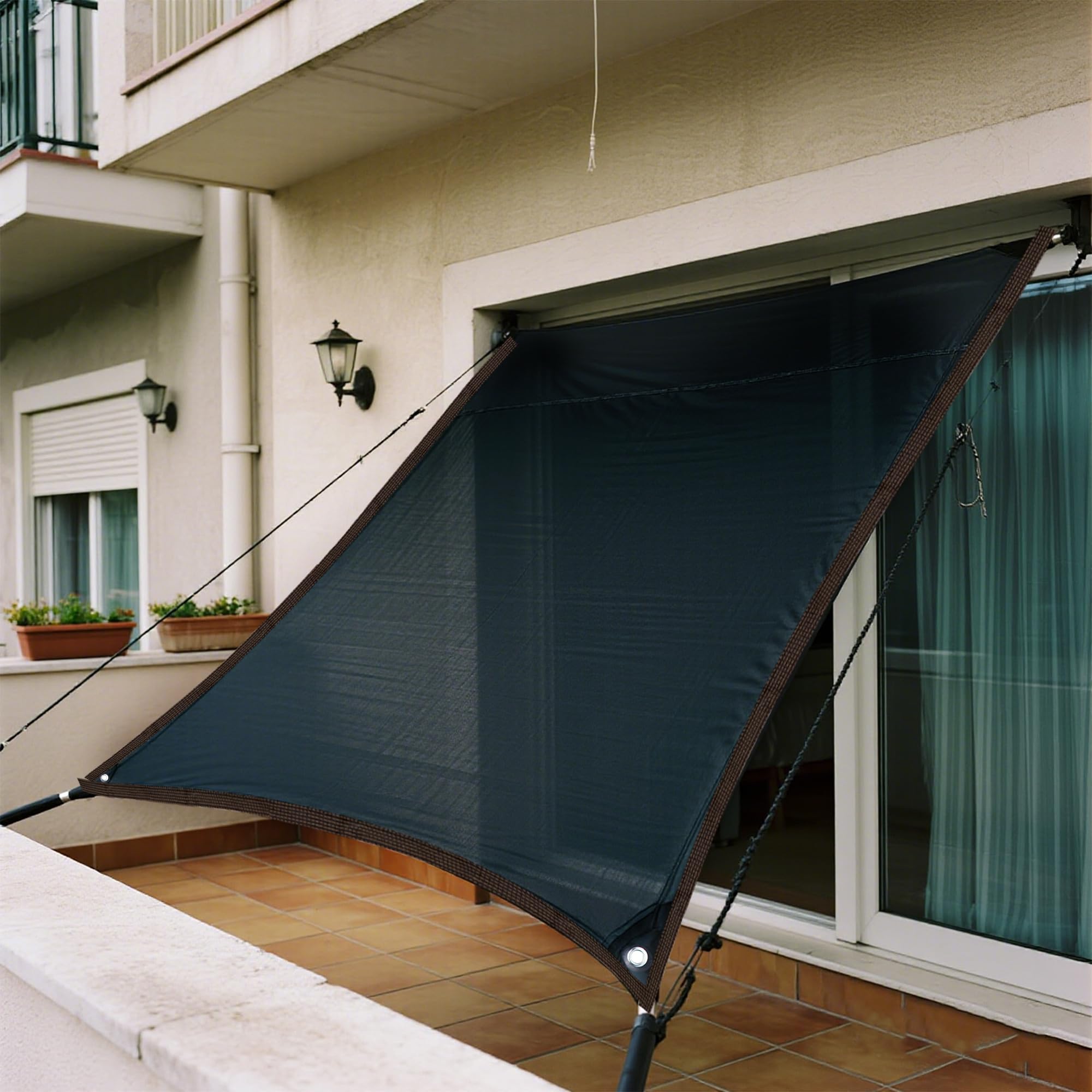 winemana shade cloth protecting a chicken coop and kennel from sun